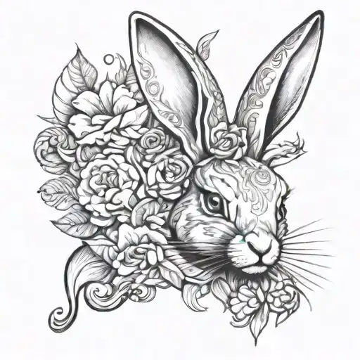 playboy bunny rabbit tattoo design idea