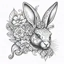 playboy bunny rabbit tattoo design idea