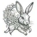 playboy bunny rabbit tattoo design idea