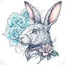 playboy bunny rabbit tattoo design idea