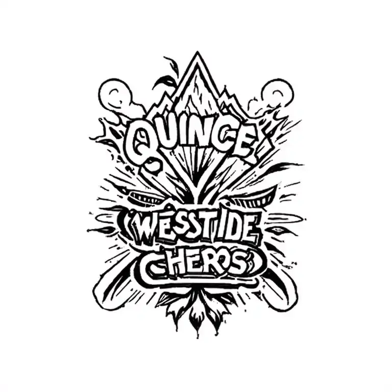 "Quince Westside Cheros" El Salvador culture/volcano/Mayan tattoo design idea