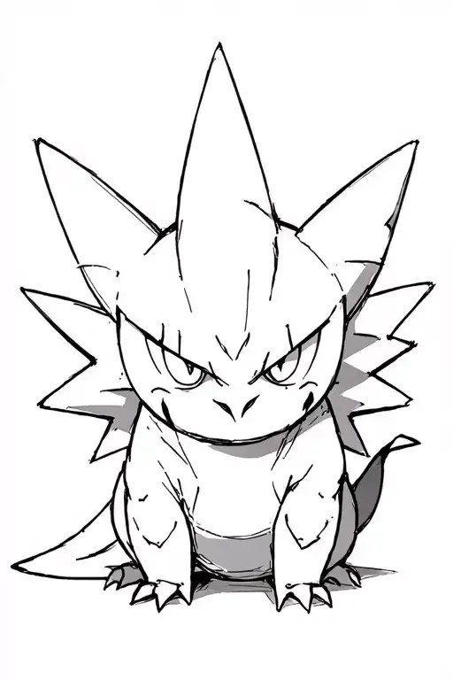 The Pokemon Gengar, it looks sad tattoo design idea