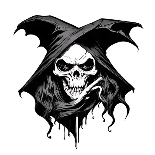 grimreaper tattoo design idea