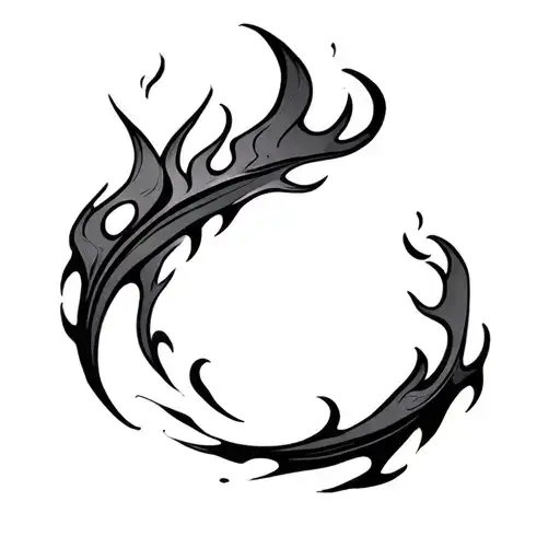 Filler Flames tattoo design idea