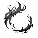 Filler Flames tattoo design idea