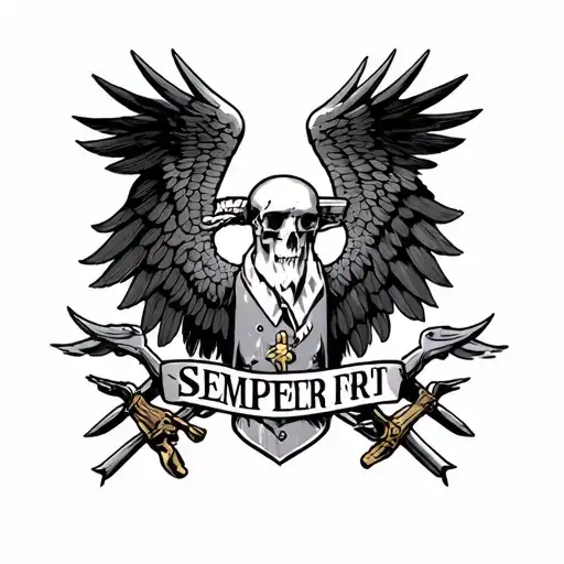 Semper Fortis tattoo design idea