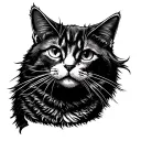 Cowboy Cat tattoo design idea