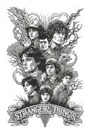 stranger things tattoo design idea