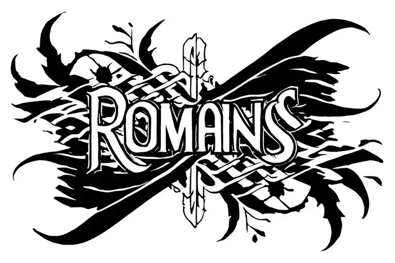 romans 8:18 tattoo design idea
