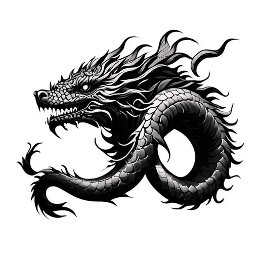 Naga tattoo design idea