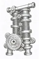 camshaft tattoo design idea