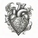 heart with 30.08.2k tattoo design idea
