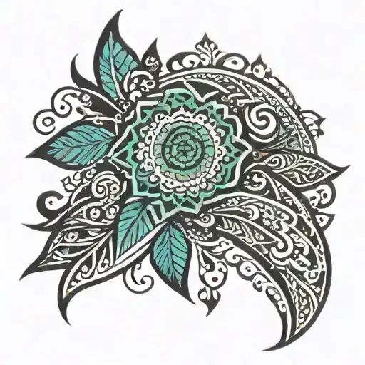 tribal henna arm sleeve tattoo tattoo design idea