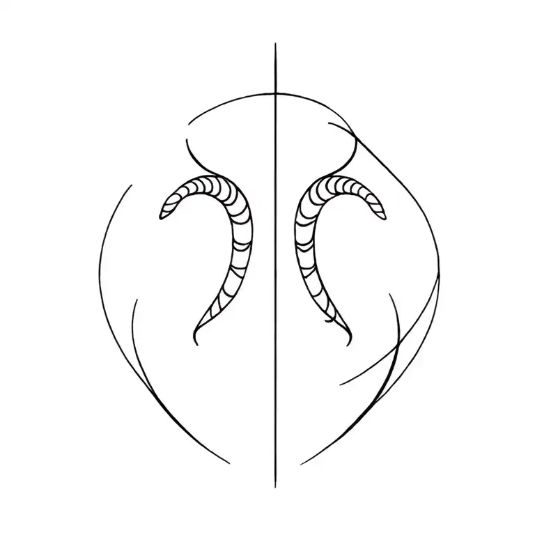 capricorn and sagittarius tattoo design idea