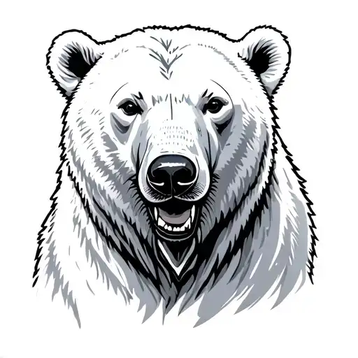 Polar Bear tattoo design idea