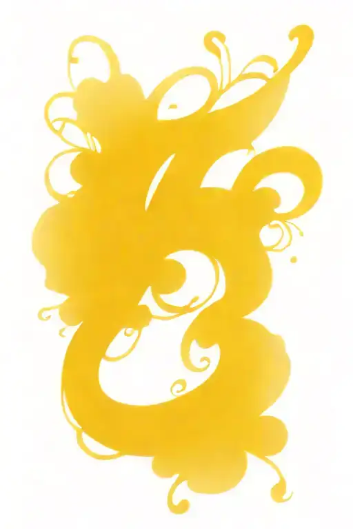  T in calligraphy as part of rosebud tattoo design idea