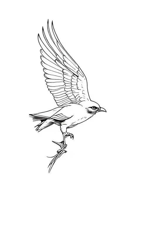 Kestrel tattoo design idea