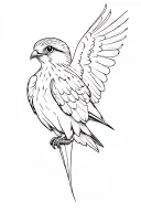Kestrel tattoo design idea