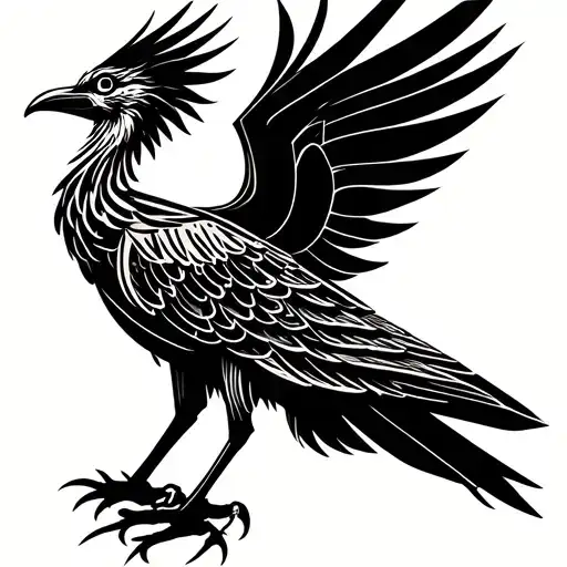 liver bird tattoo design idea