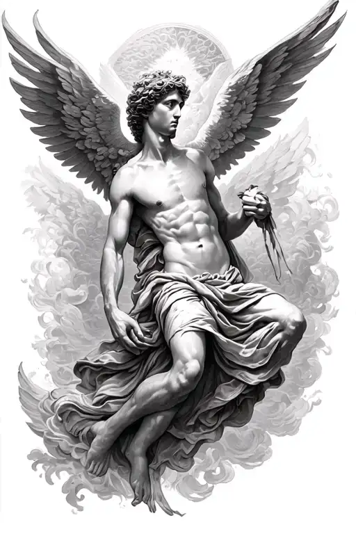 Gustave dore fall from heaven tattoo design idea