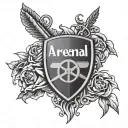 Arsenal tattoo design idea