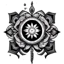 ancient nomadic style design tattoo design idea