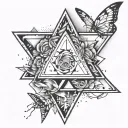 avicii triangles tattoo design idea