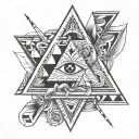 avicii triangles tattoo design idea