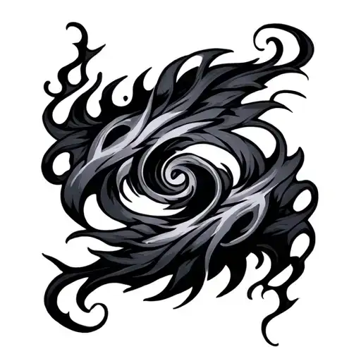 Fire And Air tattoo design idea