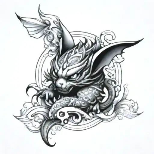 pixiu tattoo design idea