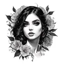 titties tattoo design idea