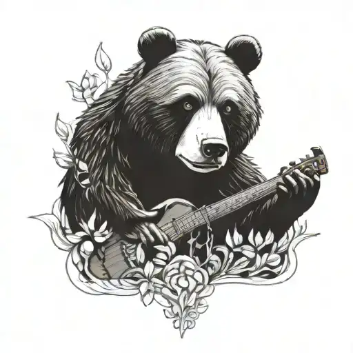 masha and the bear Dark makarov tattoo design idea