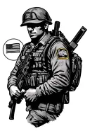 U.S. Army military police and signal corp tattoo design idea