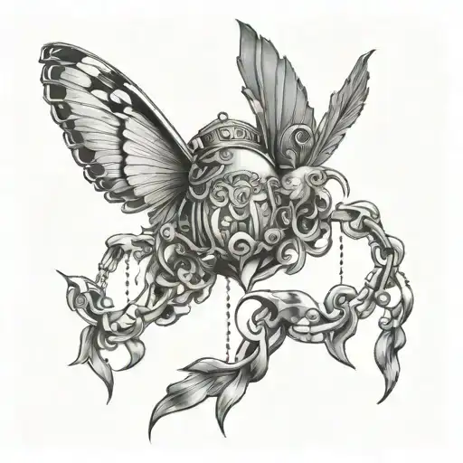 million $ dreams catching success tattoo design idea