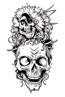 psycho circus tattoo design idea