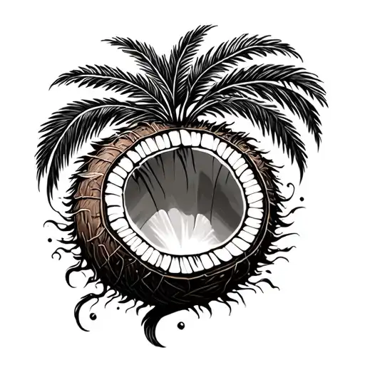 filipino coconut tree of life tattoo design idea