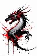 Skyrim dragon tattoo design idea