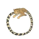 cheetah print and flowers tattoo design idea