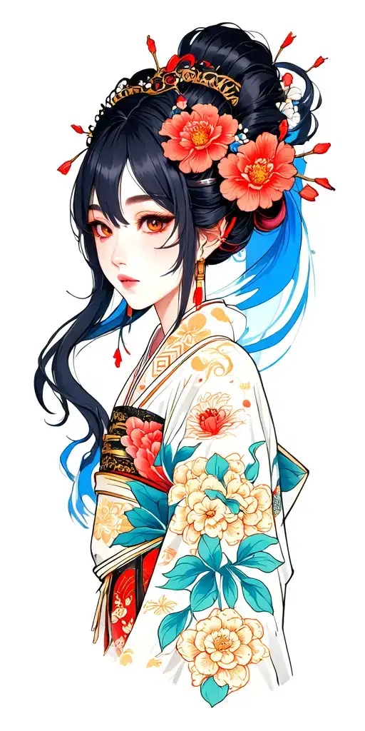 anime character tattoo design idea
