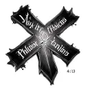 cross with philippians 4:13 written tattoo design idea