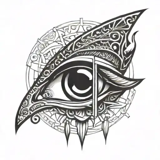 eye of osiris tattoo design idea