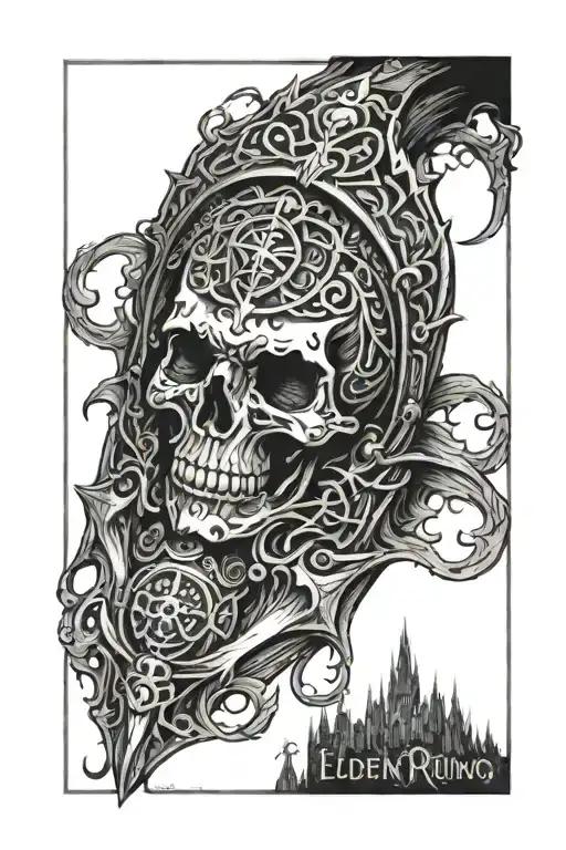 elden ring tattoo design idea