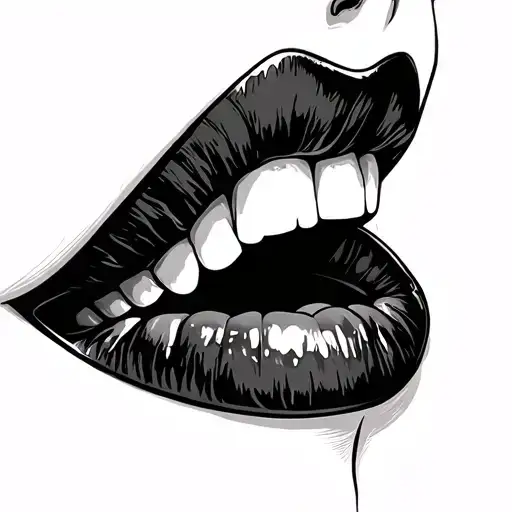 Throat tattoo design idea