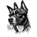 3 headed dog tattoo design idea