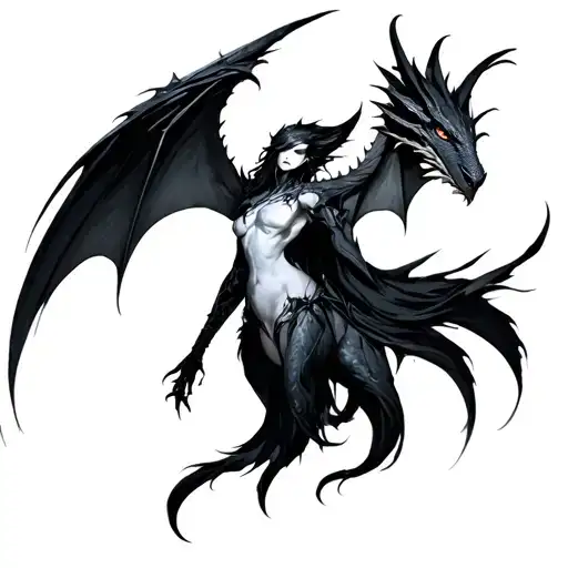 Morrigan Dragon Age art tattoo design idea