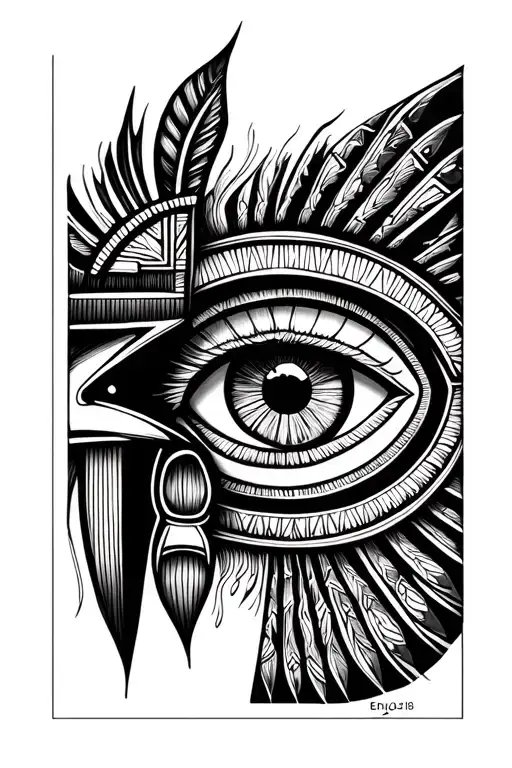 Horus Eye Name Enrique Date 09-03-18 tattoo design idea