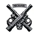 Mechanic Memorial tattoo design idea