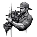 Mechanic Memorial tattoo design idea