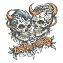 Brothers Stick Together  tattoo design idea