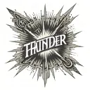 light rays coming light emanating light shining sun light strike thunder letters  ضَوْئِيَّة tattoo design idea